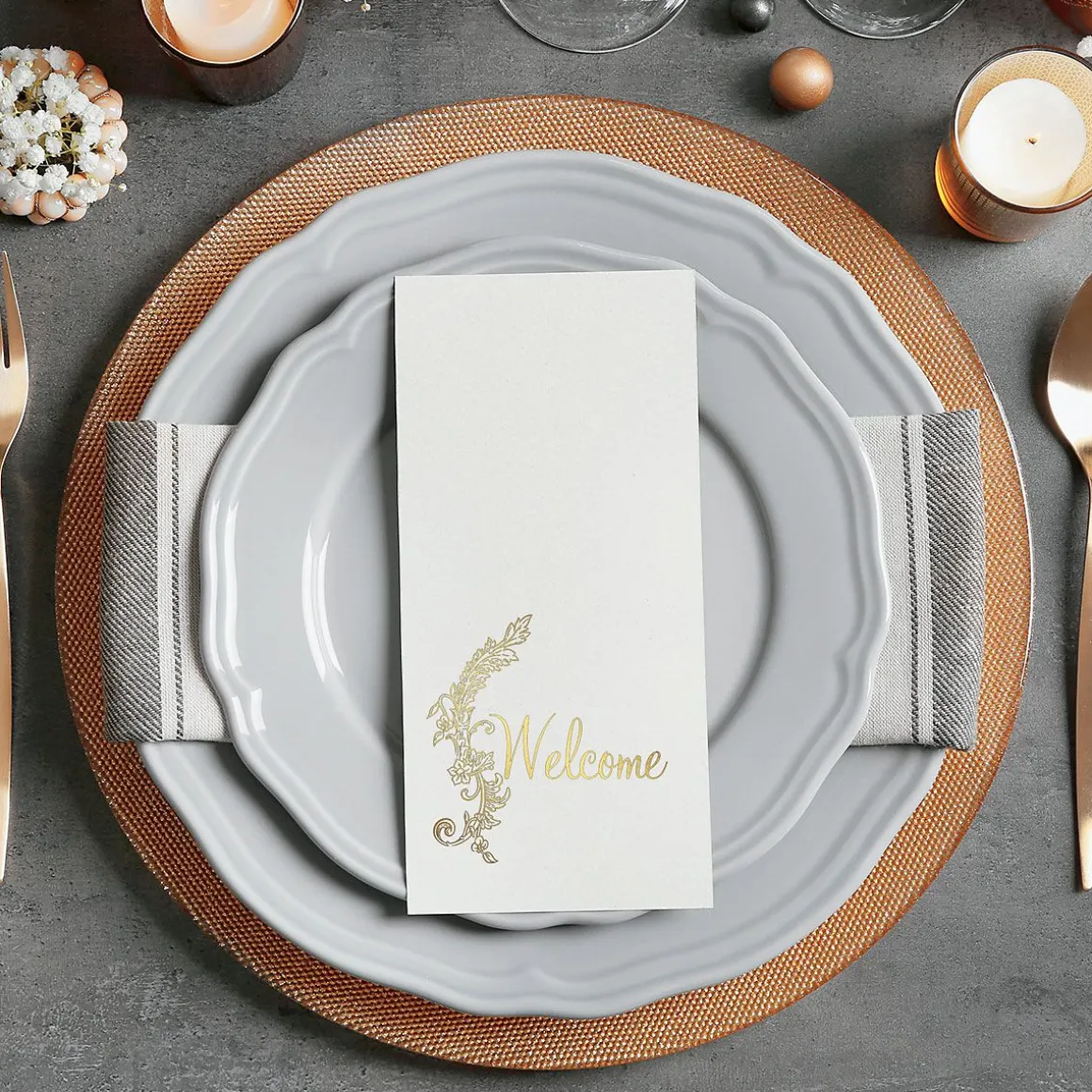 Flourish Foil Disposable Hand Towels