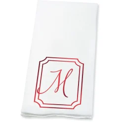 Frame Initial Foil Stamped Disposable Hand Towels