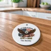 Freedom Eagle Personalized Round Ornament