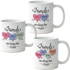 Friends Close At Heart Personalized Mug