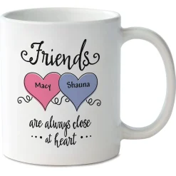 Friends Close At Heart Personalized Mug