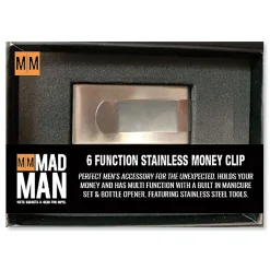 6-Function Personalized Stainless Money Clip