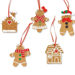 Gingerbread Characters & House Ornaments