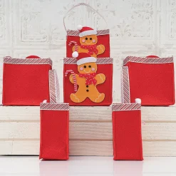 Gingerbread Felt Treat Bags