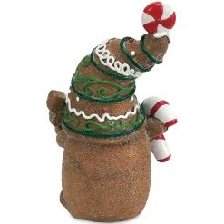 Gingerbread Gnome with Tree Figurine