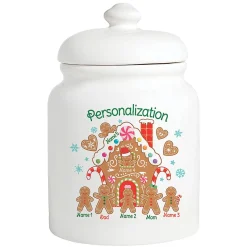 Gingerbread Personalized Cookie Jar