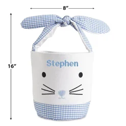 Gingham Personalized Easter Baskets
