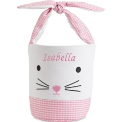 Gingham Personalized Easter Baskets