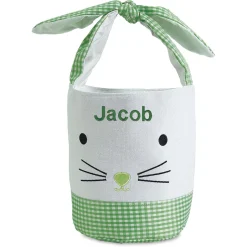 Gingham Personalized Easter Baskets