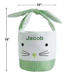 Gingham Personalized Easter Baskets