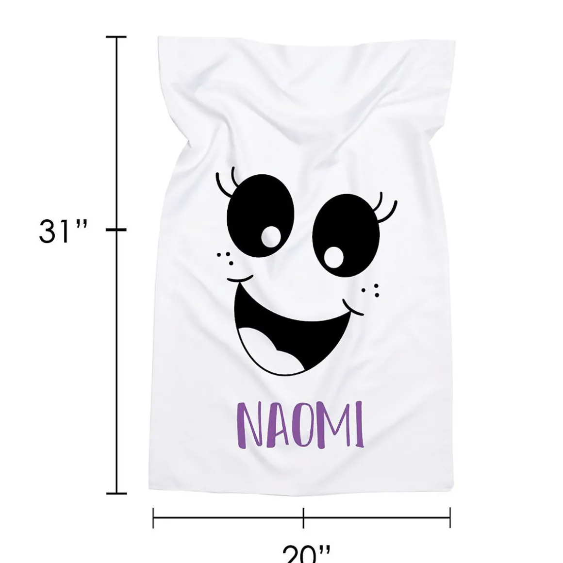 Girly Ghost Face Personalized Pillowcase