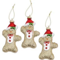 Glass Gingerbread Extra Large Ornaments