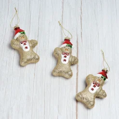 Glass Gingerbread Extra Large Ornaments