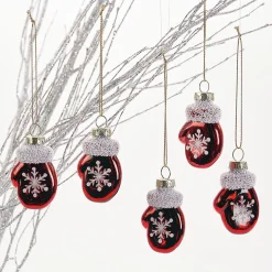 Glass Mittens Ornaments