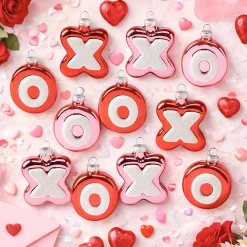 Glass XO Ornaments