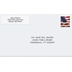 Gloss White Standard Rolled Return Address Labels