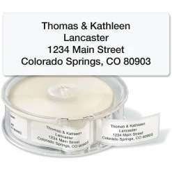Gloss White Standard Rolled Return Address Labels