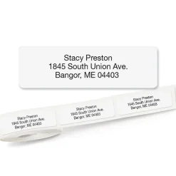Gloss White Standard Rolled Return Address Labels