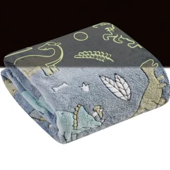 Glow in the Dark Personalized Dinosaur Throw