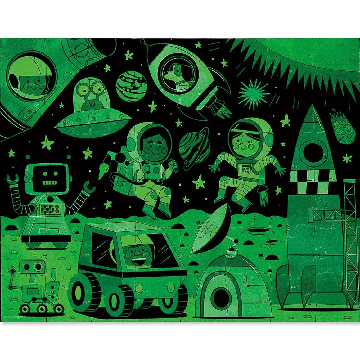 Glow In The Dark Space Puzzle by Stephen Joseph®