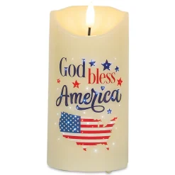 God Bless America LED Candle