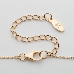 Gold Interlocking Rings Personalized Necklace