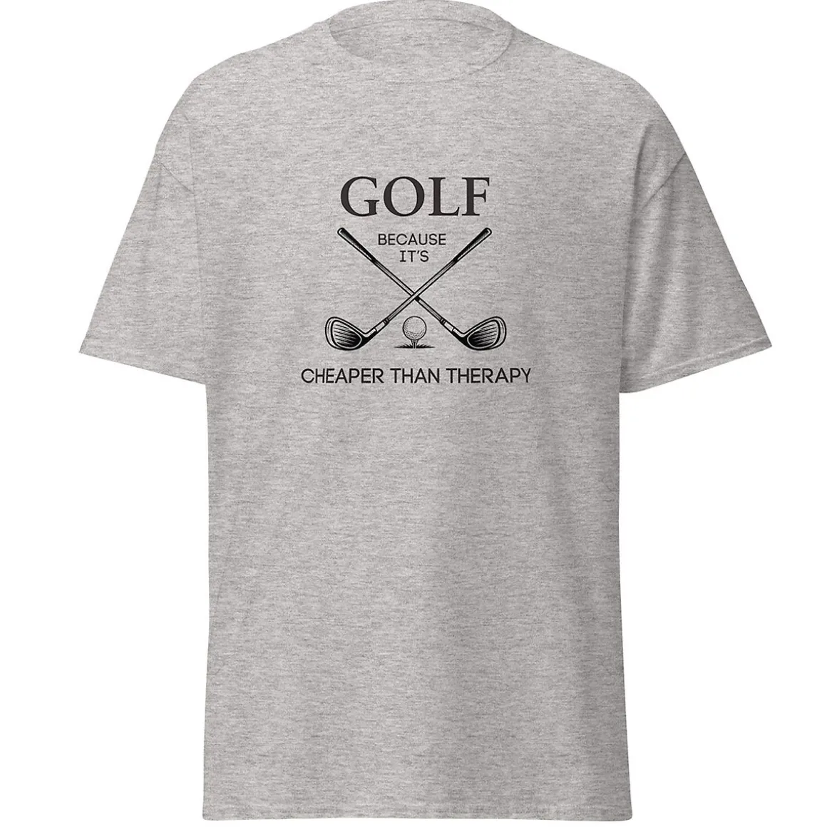 Golf Cheaper Than Therapy Funny T-shirt
