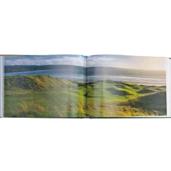 Golf Courses Personalized Green Leather-Bound Book