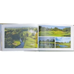 Golf Courses Personalized Green Leather-Bound Book
