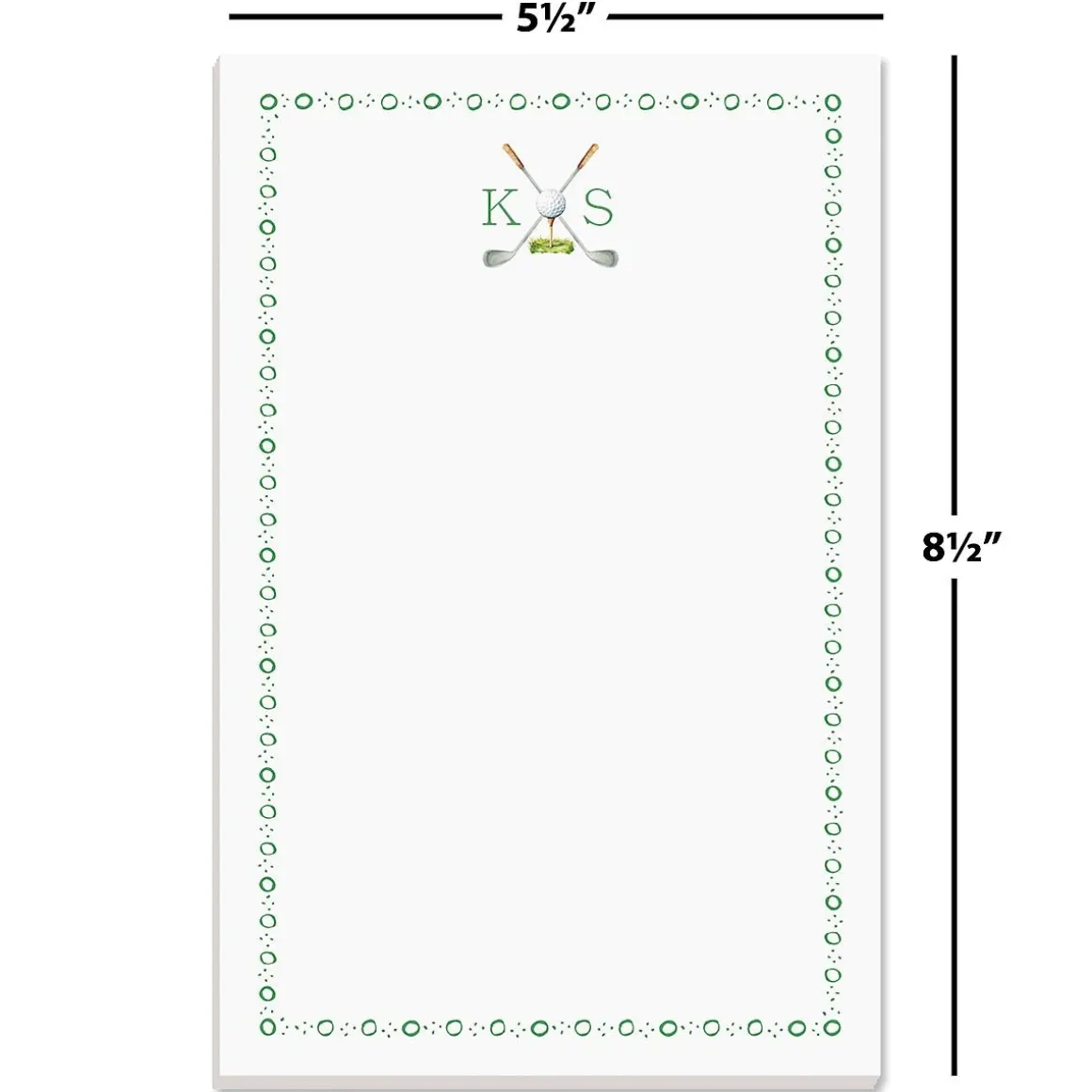 Golf Personalized Notepads
