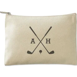 Golf Personalized Small Canvas Zip Pouch