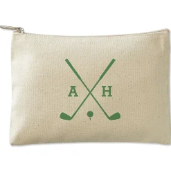 Golf Personalized Small Canvas Zip Pouch