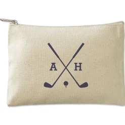 Golf Personalized Small Canvas Zip Pouch