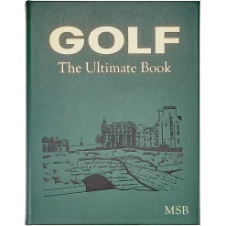 Golf: The Ultimate Book Personalized Green Leather-Bound Book