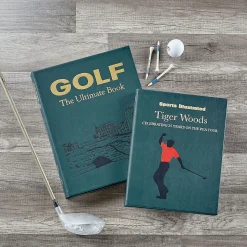 Golf: The Ultimate Book Personalized Green Leather-Bound Book