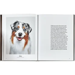Good Dog Personalized White Leather-Bound Book