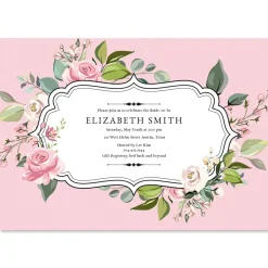 Grand Rose Personalized Invitations