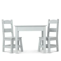 Gray Wooden Table & Chair by Melissa & Doug®