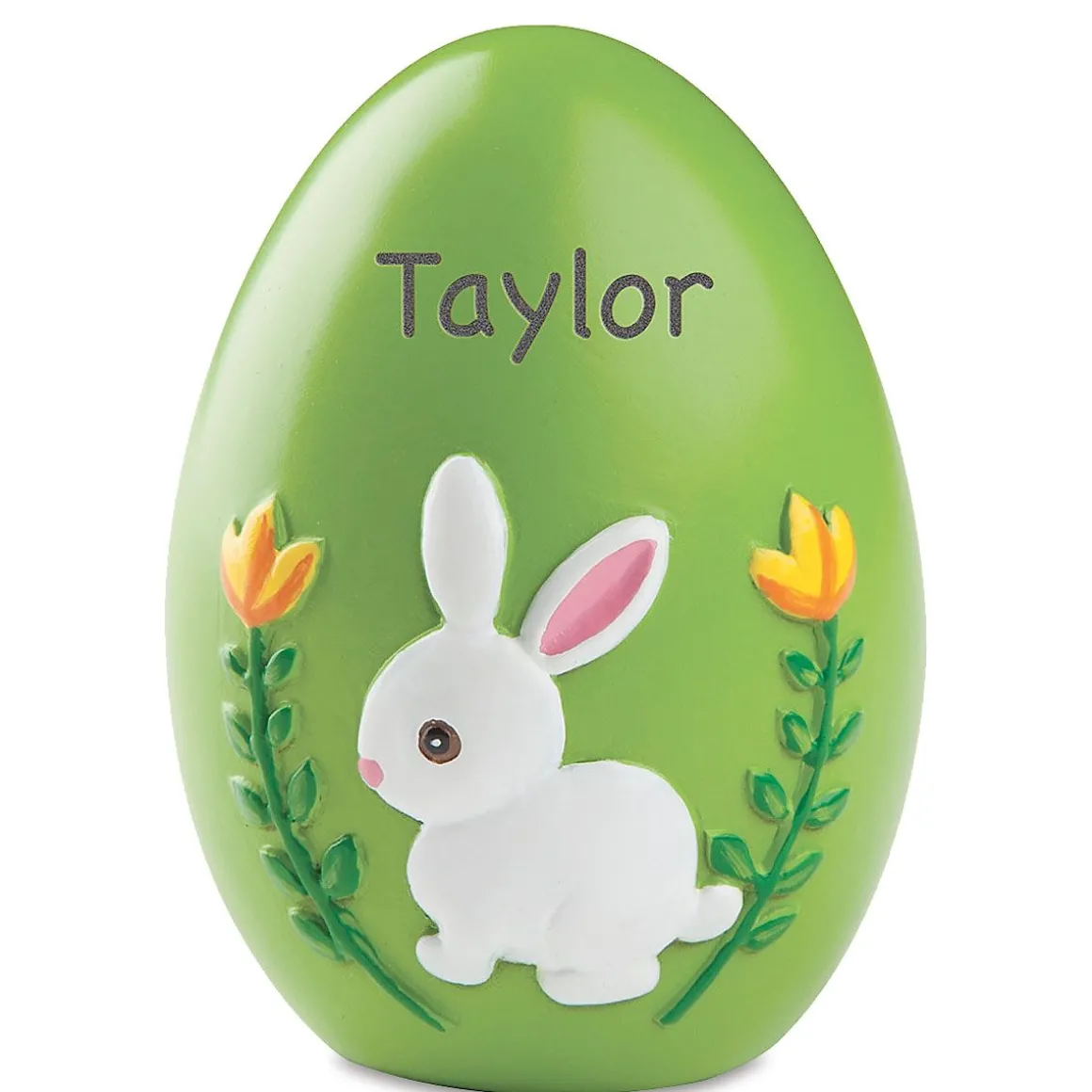 Green Resin Personalized Easter Egg
