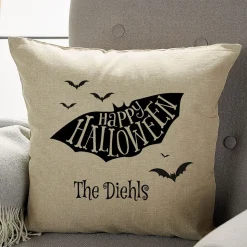 Halloween Bat Personalized Pillow by Designer Jillian Yee-Pham