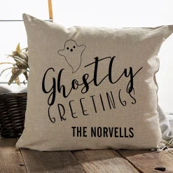 Halloween Ghost Personalized Pillow by Designer Jillian Yee-Pham
