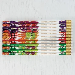#2 Halloween Personalized Hardwood Pencils