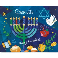Hanukkah Menorah Personalized Puzzle
