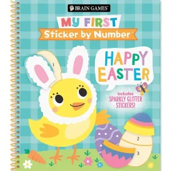 Happy Easter Sticker by Number Brain Games®