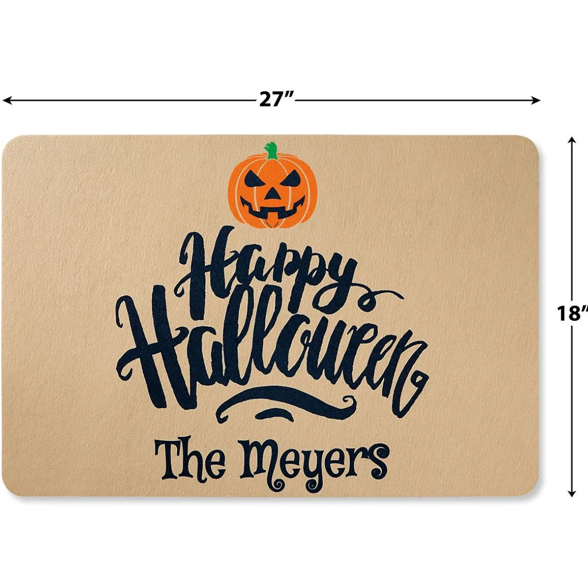 Happy Halloween Personalized Doormat