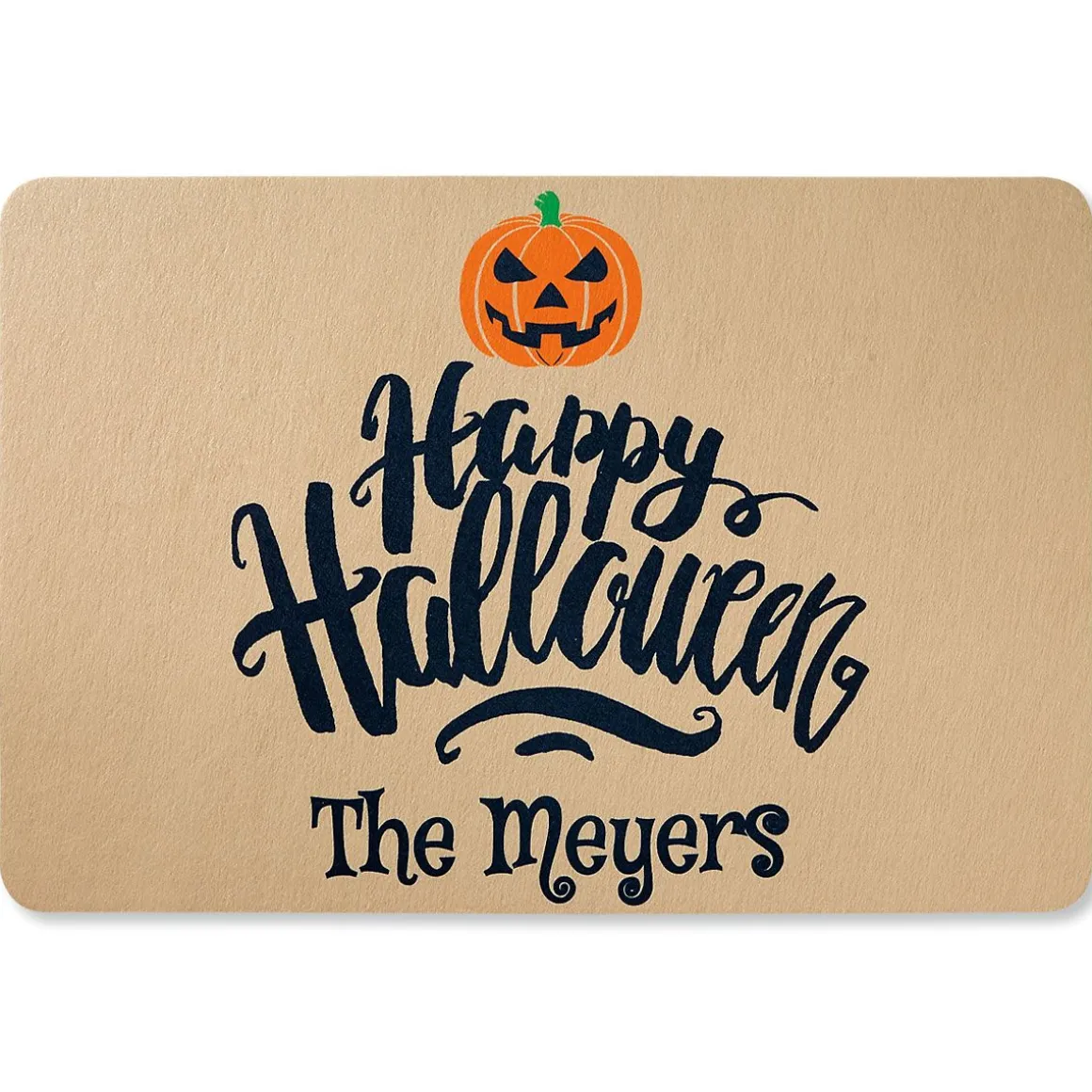 Happy Halloween Personalized Doormat
