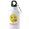 Heart Emoji Personalized Water Bottle