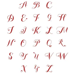 Heart Initial Foil Stamped Disposable Hand Towels