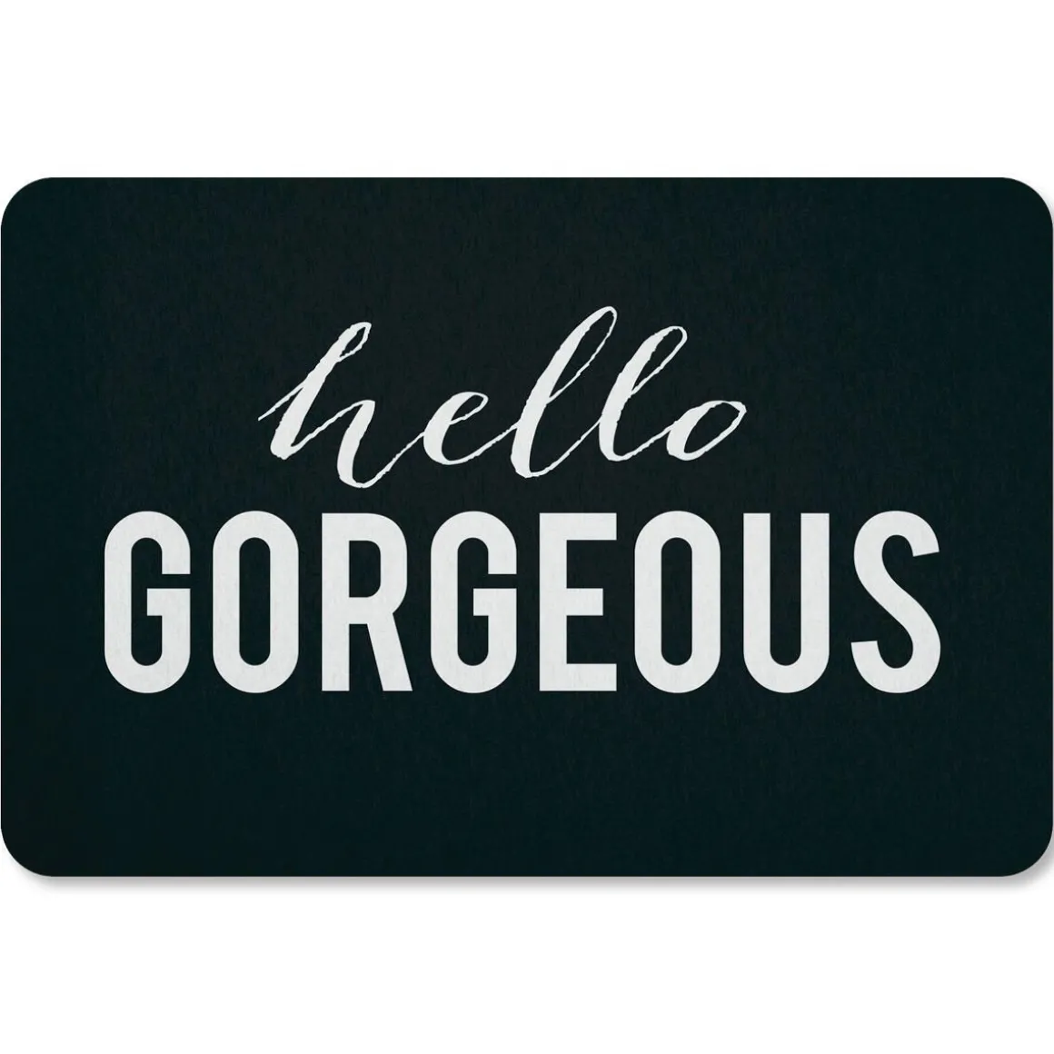 Hello Gorgeous Personalized Doormat