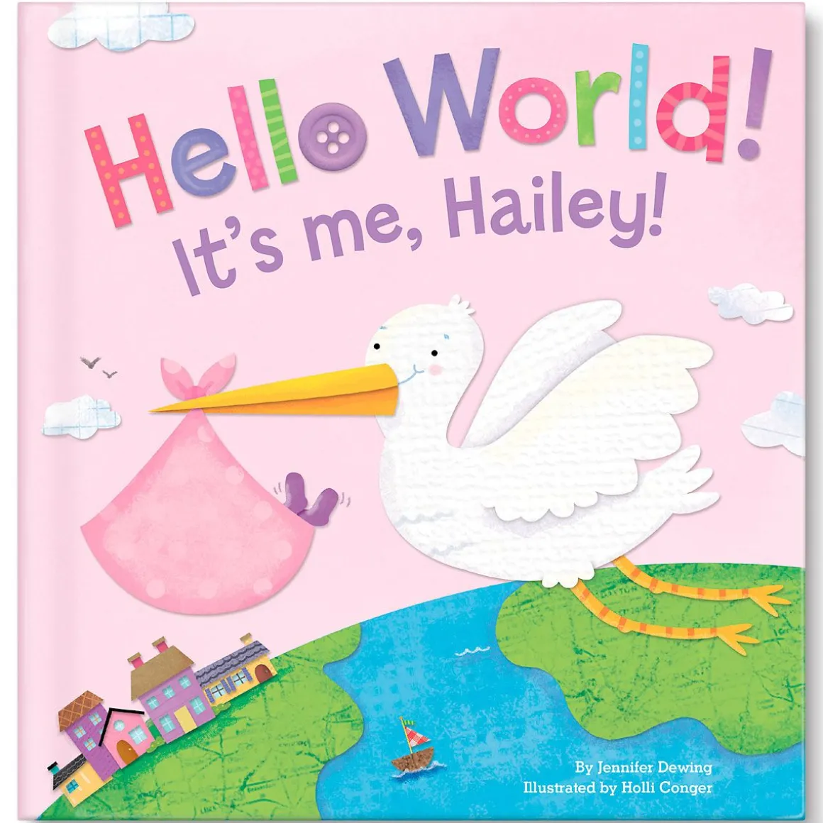Hello World! Personalized Pink Storybook